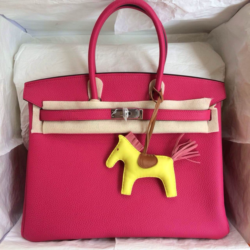 Birkin35 France Togo Leather 2014 New Color 2R Pink Peony Gold/Silver ...