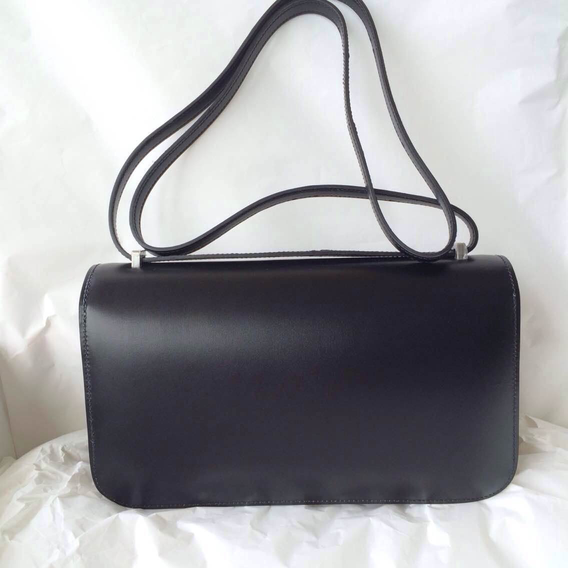 Hermes 89 Balck Box Calf Leather Constance Bag 26cm Ladies’ Cross-body ...