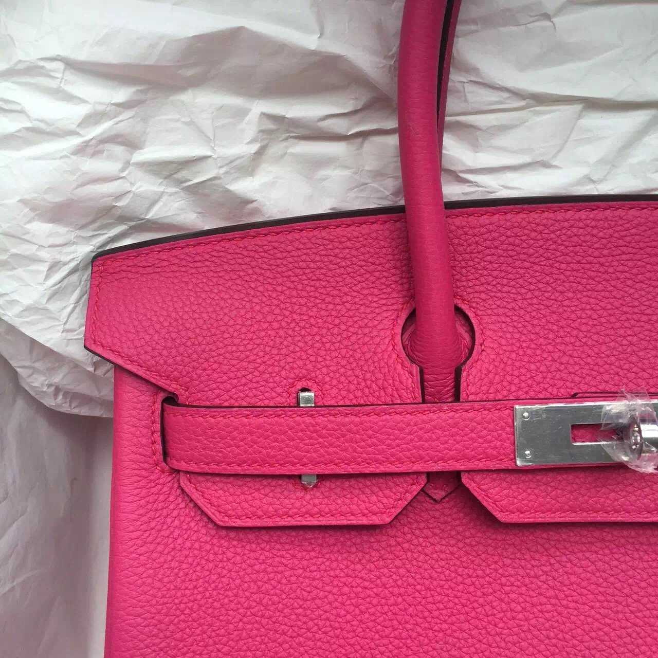 Wholesale Hermes 5R Hot Pink Togo Leather Birkin Bag 30CM Women's Tote ...
