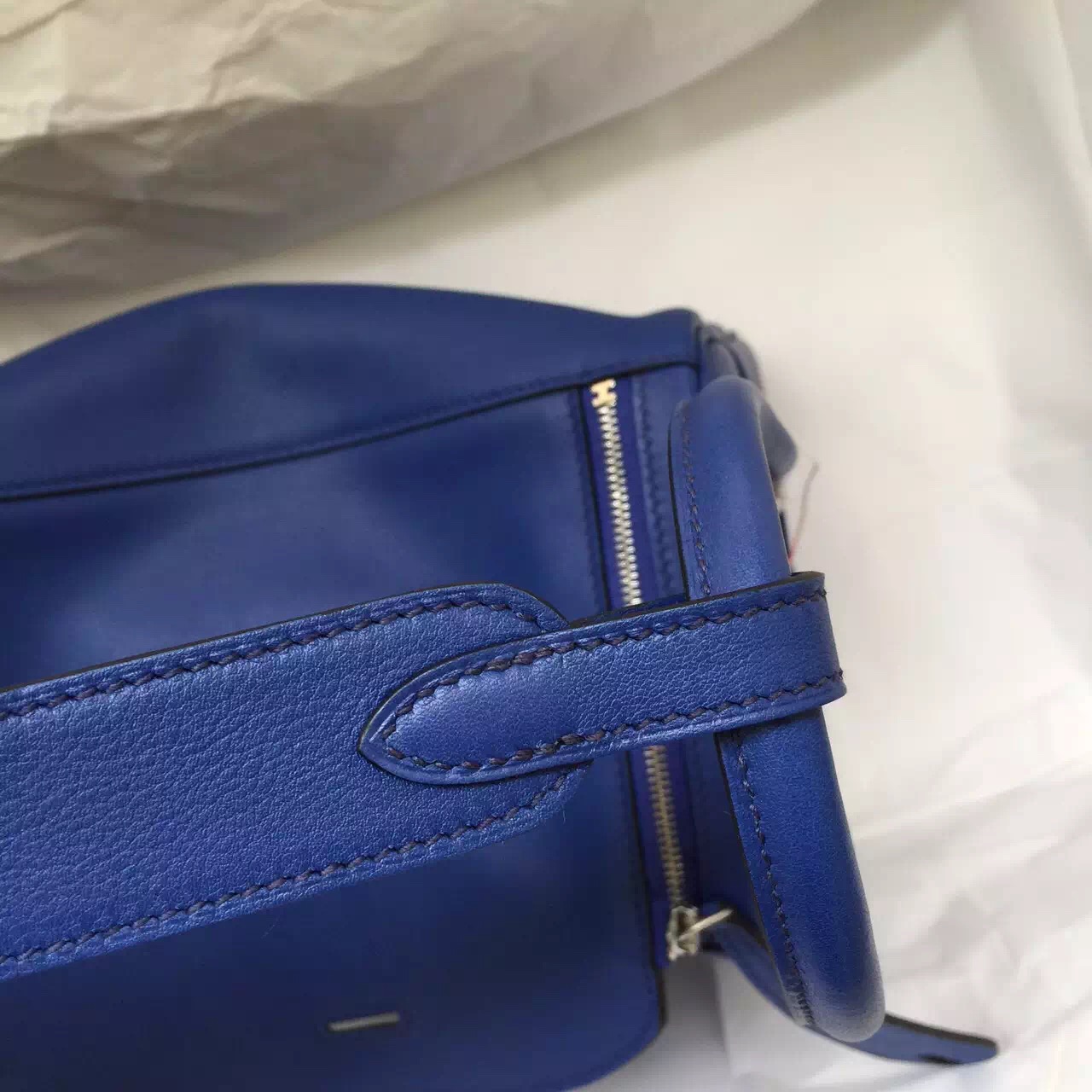 Hermes 7T Blue Electric Swift Leather Lindy Bag26CM Ladies’ Handbag ...
