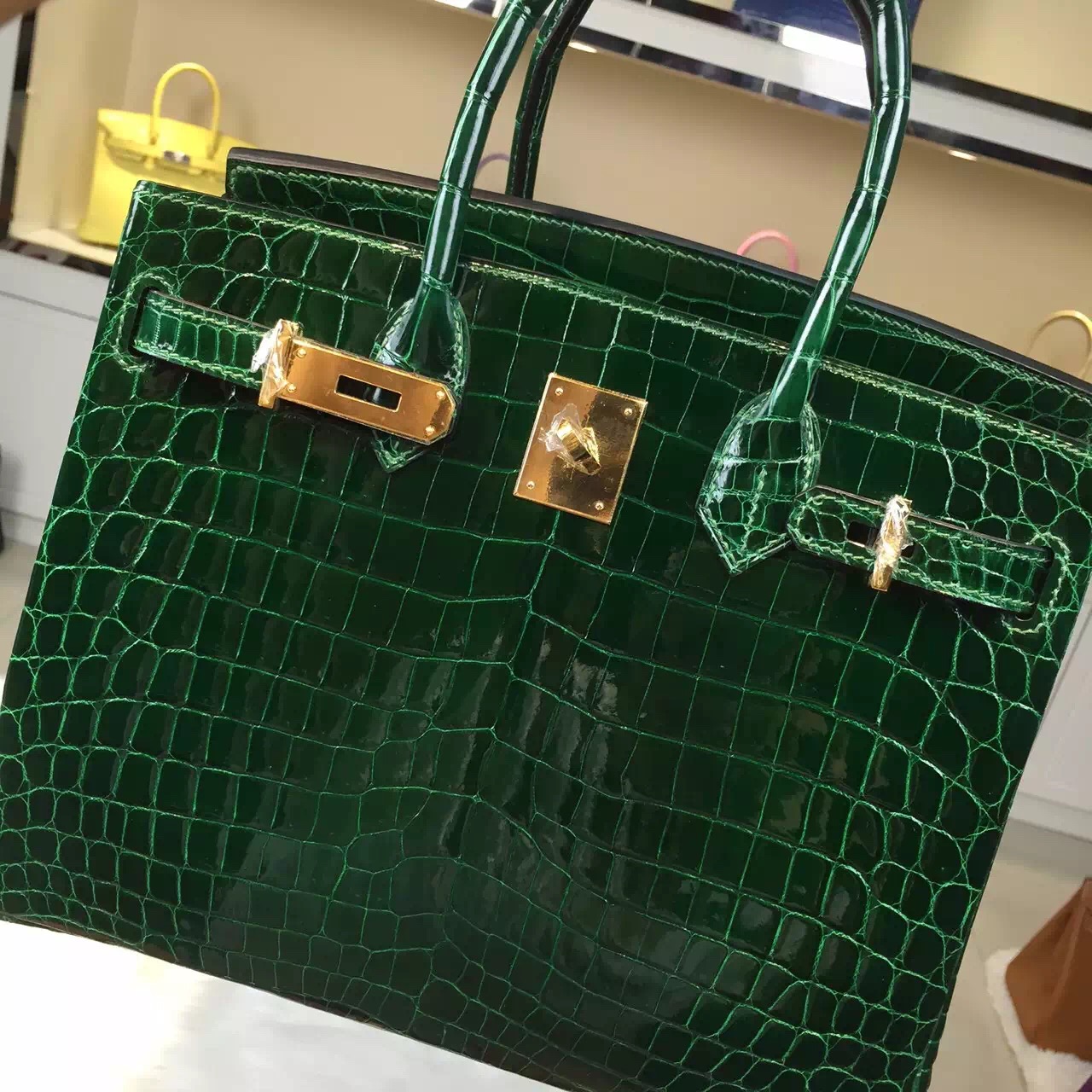 green crocodile birkin bag