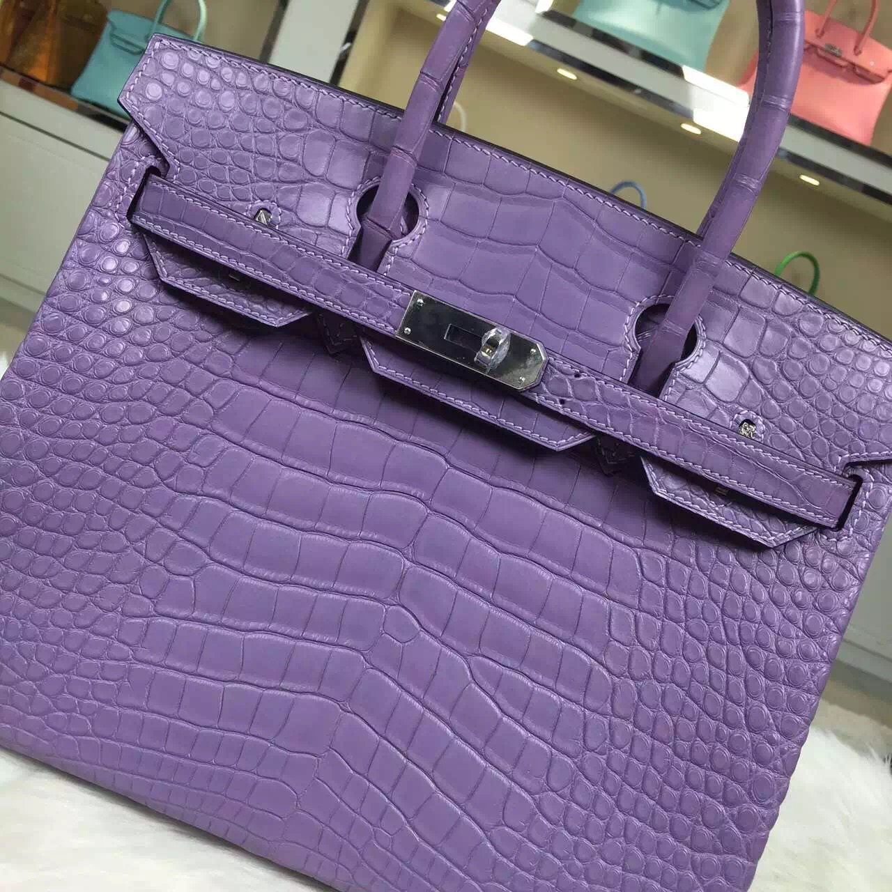 purple croc birkin bag｜TikTok Search