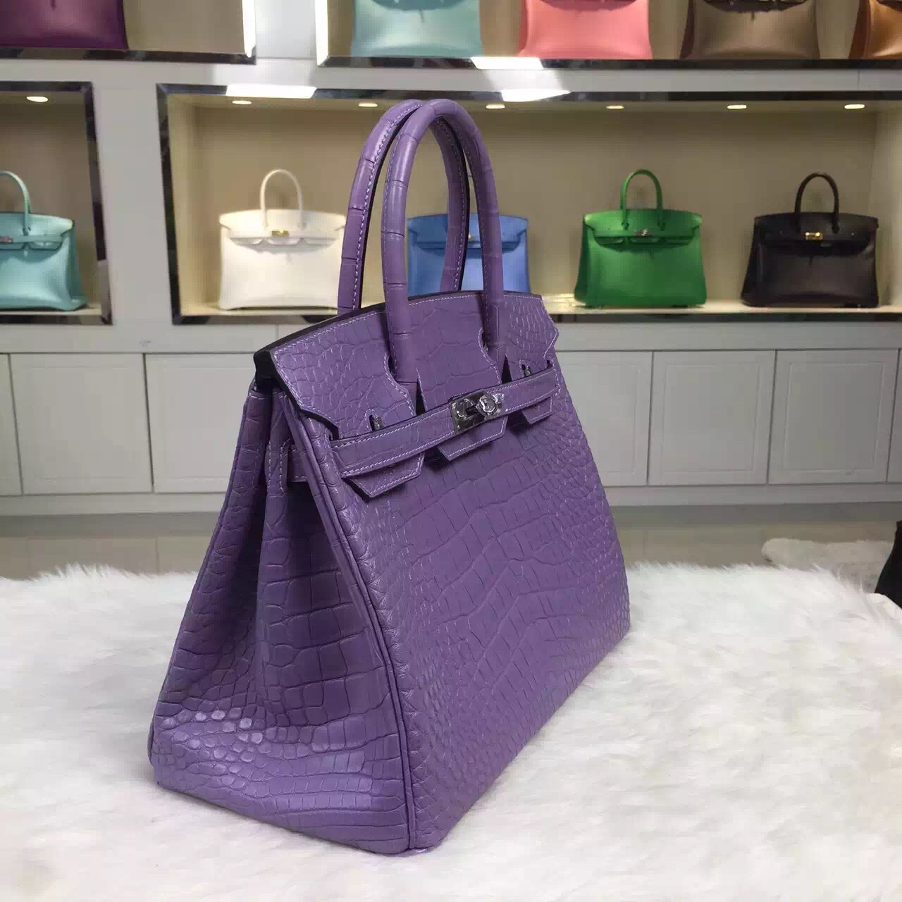 Rare Hermés Violet Porosus Birkin Bag For Sale at 1stDibs  birkin violet, purple  crocodile birkin bag, hermes purple crocodile birkin