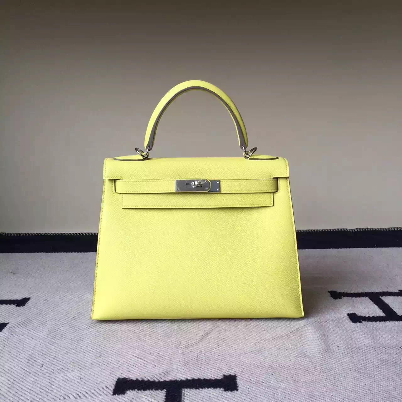 yellow kelly bag