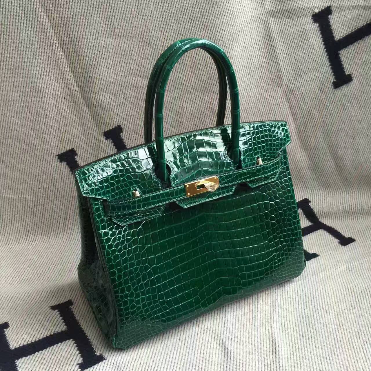 hermes green crocodile bag