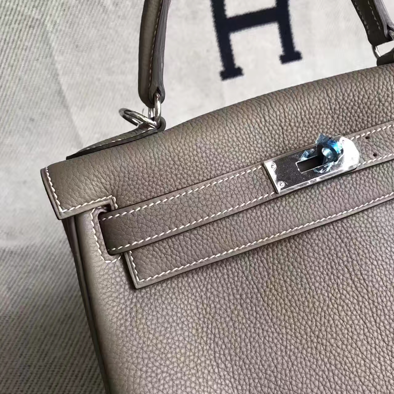 Hermès Birkin kelly - Hermès bags are all hand-stitched. “The stitching is  not going to necessarily be even and uniform all the way across.