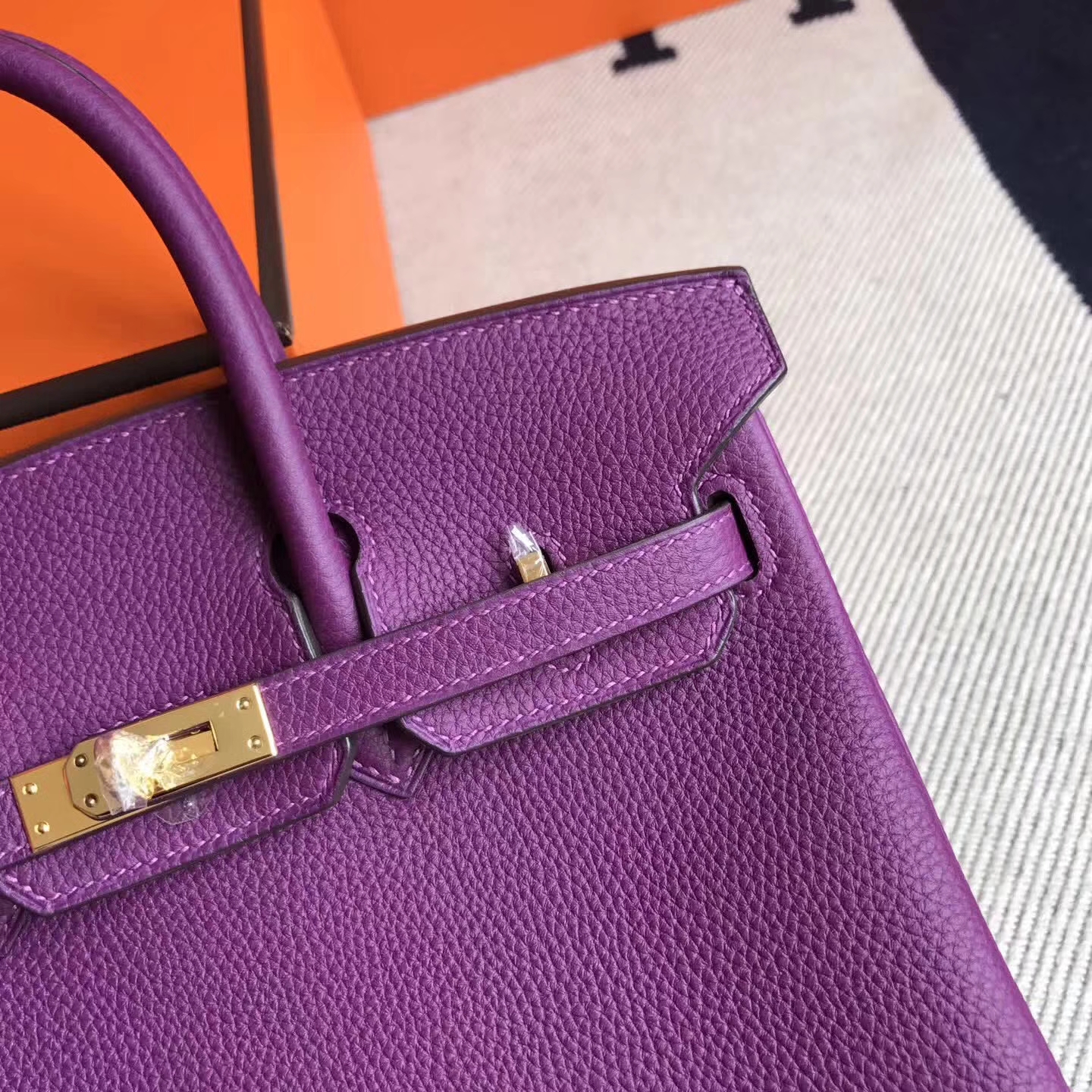 Discount Hermes P9 Amenone Purple Togo Leather Birkin25cm Bag – HEMA ...