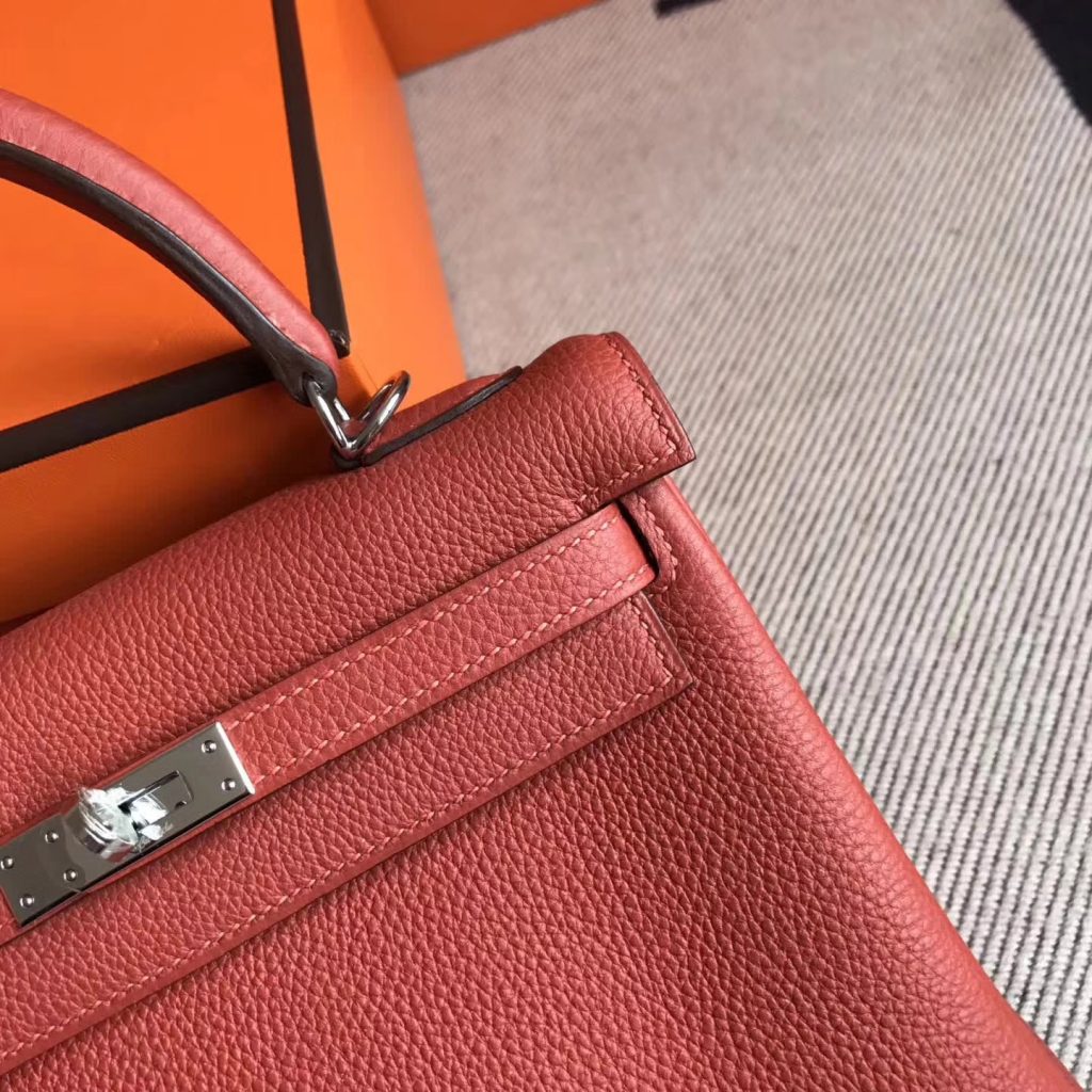 Sale Hermes 6C Cuivre Color Togo Calfskin Kelly25cm Women’s Bag – HEMA ...