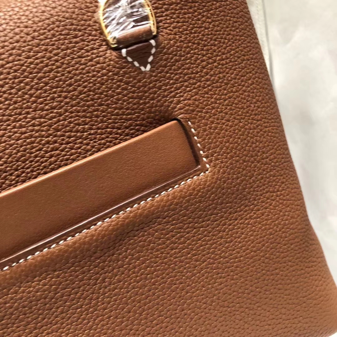Sale Hermes New Kelly Bag24/24 in CK37 Gold Togo Calf Leather Gold ...