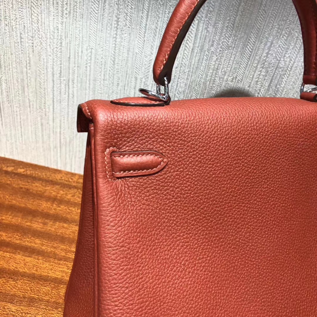 Hermès Birkin Cuivre Saddle Handbag