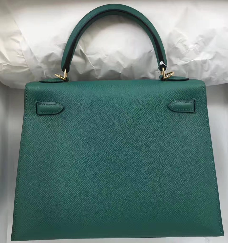 Fashion Hermes Z6 Malachite Epsom Calf Kelly Bag25CM Gold Hardware - H ...