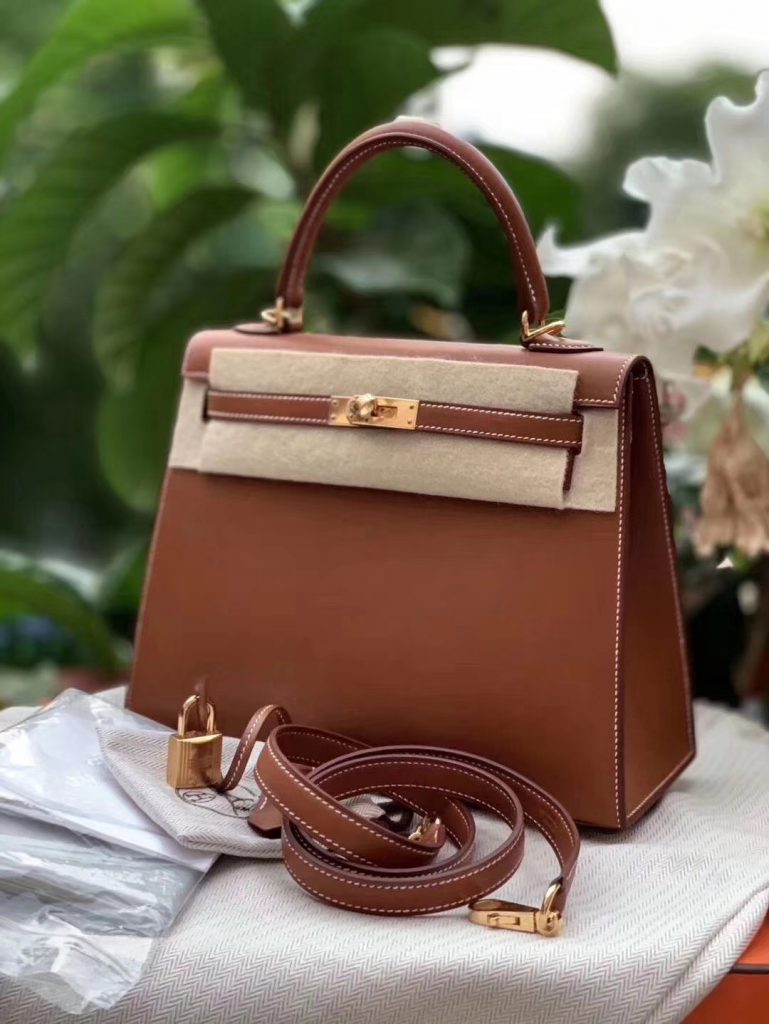 Customize Hermes Kelly Birkin Bag New Cc34 Fauve Barenia Natural