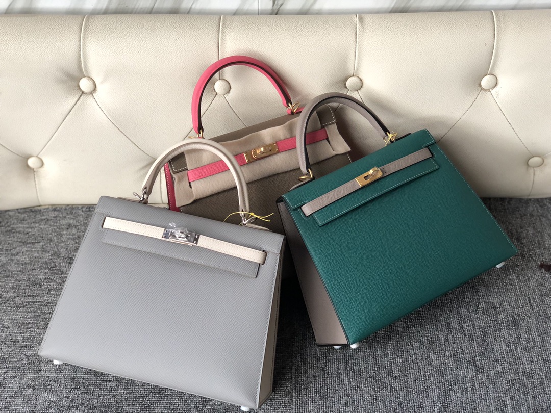 Stock Hermes 6C Cuivre Color Togo Calf Kelly25CM Bag Silver Hardware - HEMA  Leather Factory
