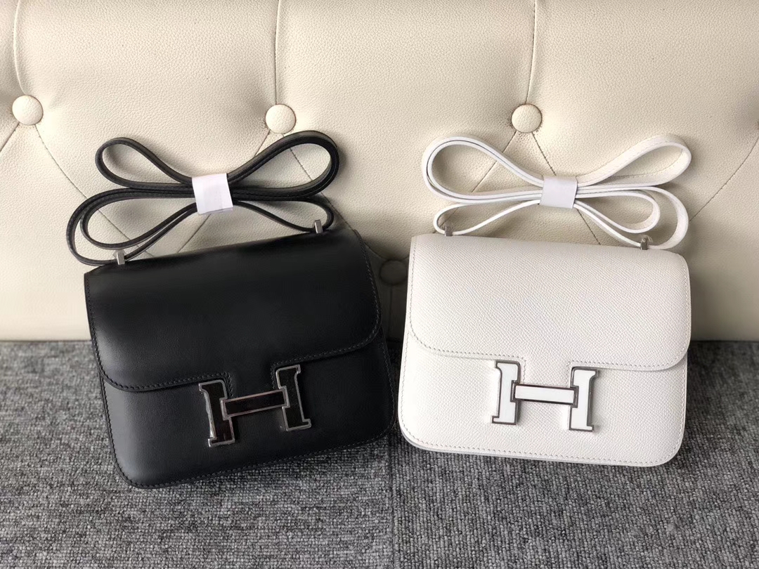 Hermes Colimacon Handbag Black Box Calf 89945
